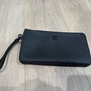 Lululemon Athletica Black Textured Pouch